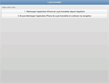 Tablet Screenshot of loyal-immobilier.com